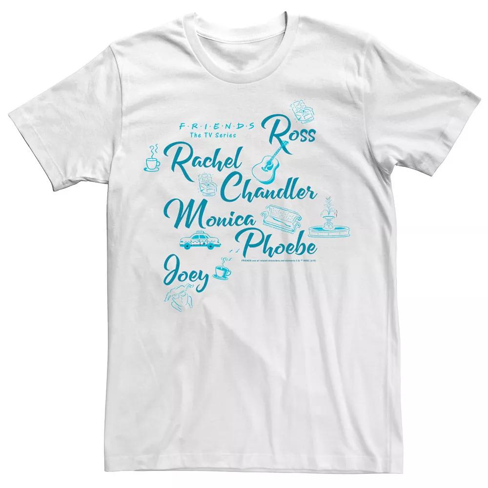 Men's Friends Names Collage Tee,  Product Image