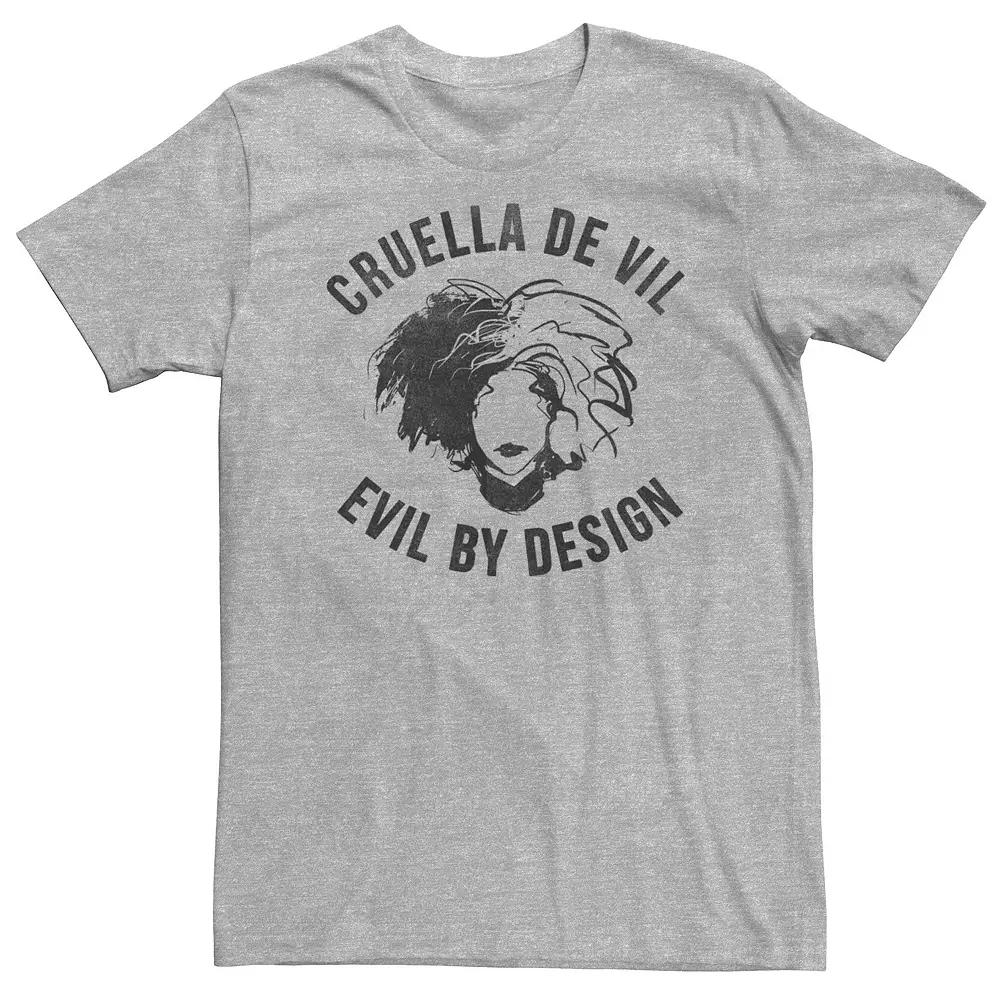 Big & Tall Disney Cruella Evil By Design Tee, Men's,  Product Image