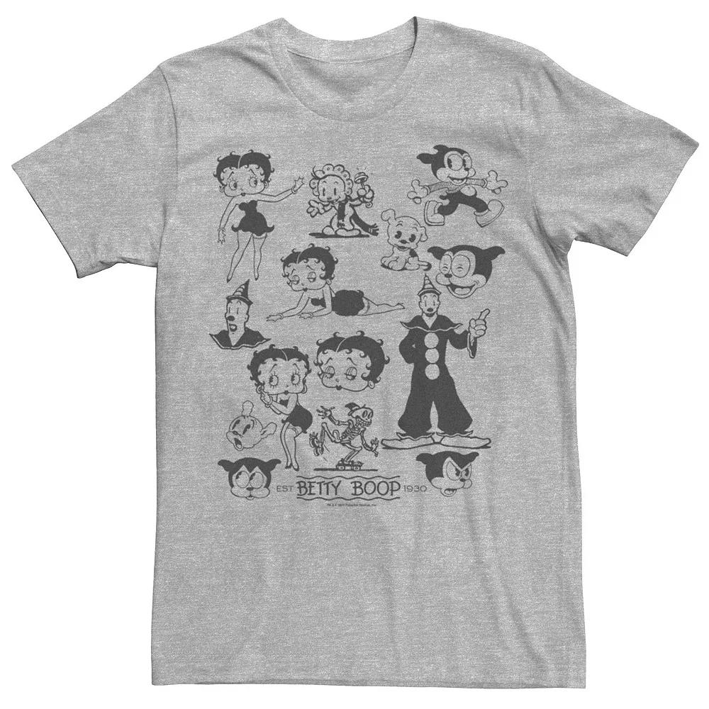 Men's Betty Boop Dog And Clown Tee,  Product Image
