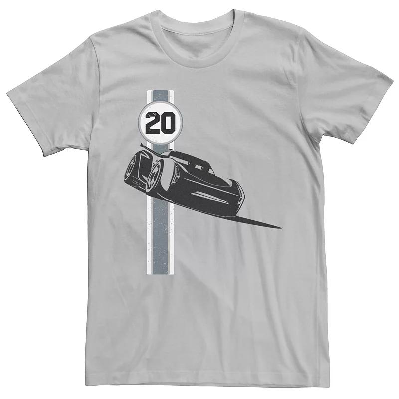 Men's Disney Pixar Cars 3 Lightning McQueen Racing Stripe Tee,  Product Image