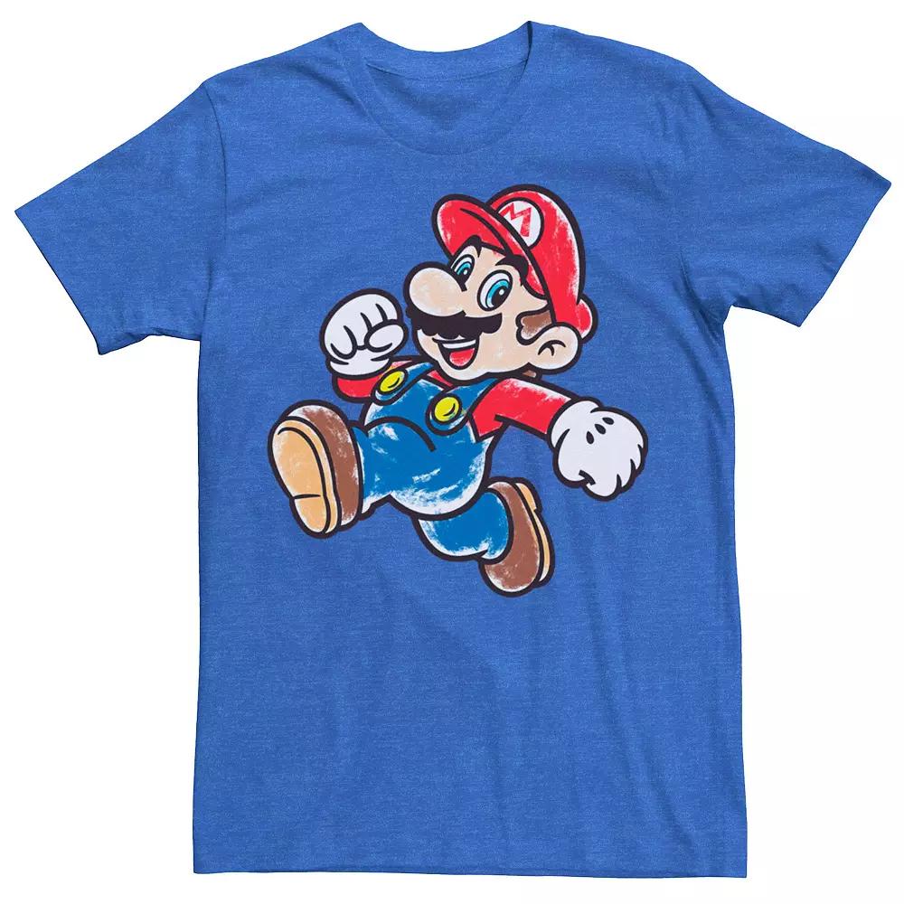 Men's Nintendo Super Mario Marker Fill Mario Portrait Tee,  Product Image
