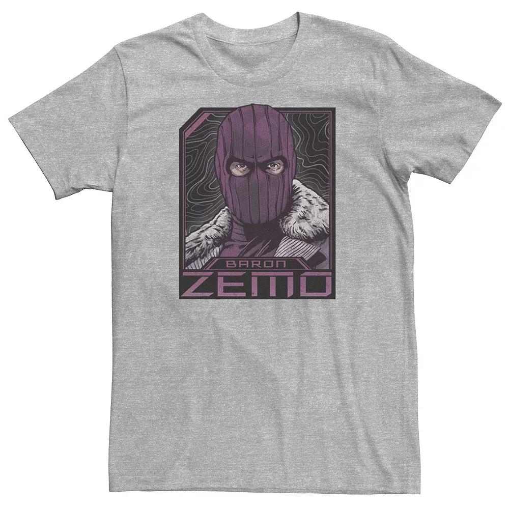 Big & Tall Marvel The Falcon And The Winter Soldier Baron Zemo Badge Tee, Men's,  Product Image
