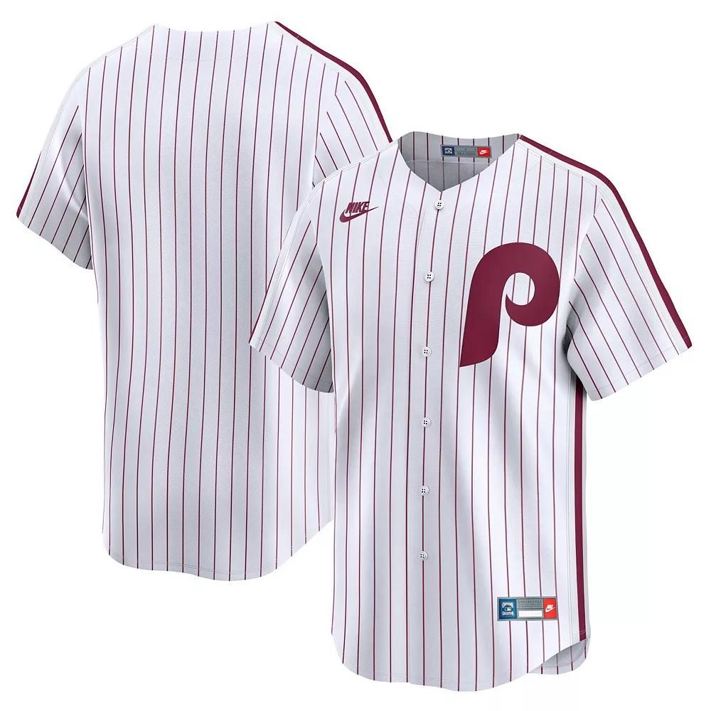 Men's Nike White Philadelphia Phillies Cooperstown Collection Limited Jersey, Size: Small Product Image