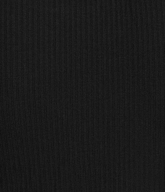 Evolutionary Ribbed Short Sleeve Ruffle Sleeve Top Product Image