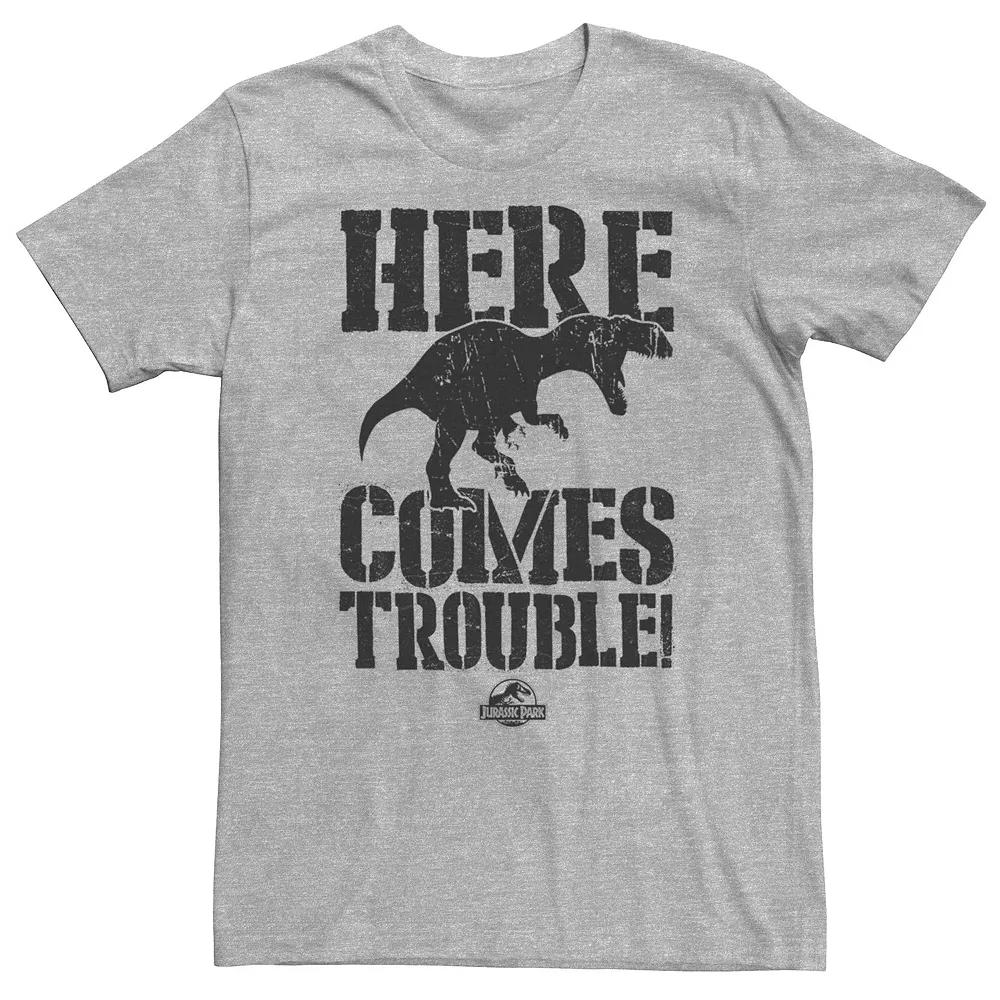 Big & Tall Jurassic Park "Here Comes Trouble!" Tee, Men's,  Product Image