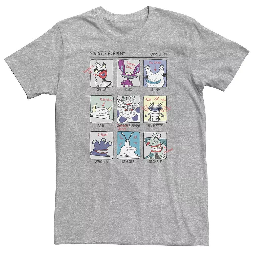 Big & Tall Nickelodeon Aaahh!!! Real Monsters Yearbook Photos Page Tee, Men's,  Product Image