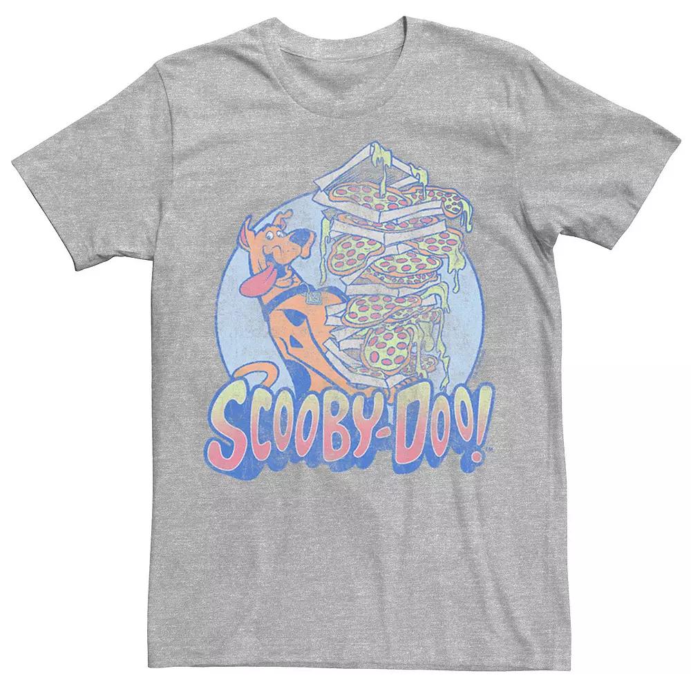 Big & Tall Scooby-Doo Happy Pizza Stack Vintage Graphic Tee, Men's,  Product Image
