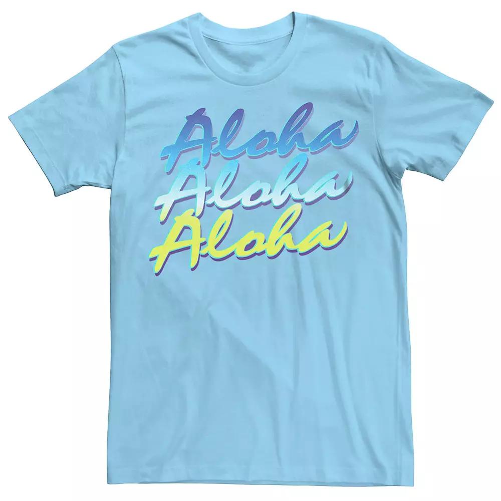 Men's Aloha Stacked Gradient Graphic Tee,  Product Image