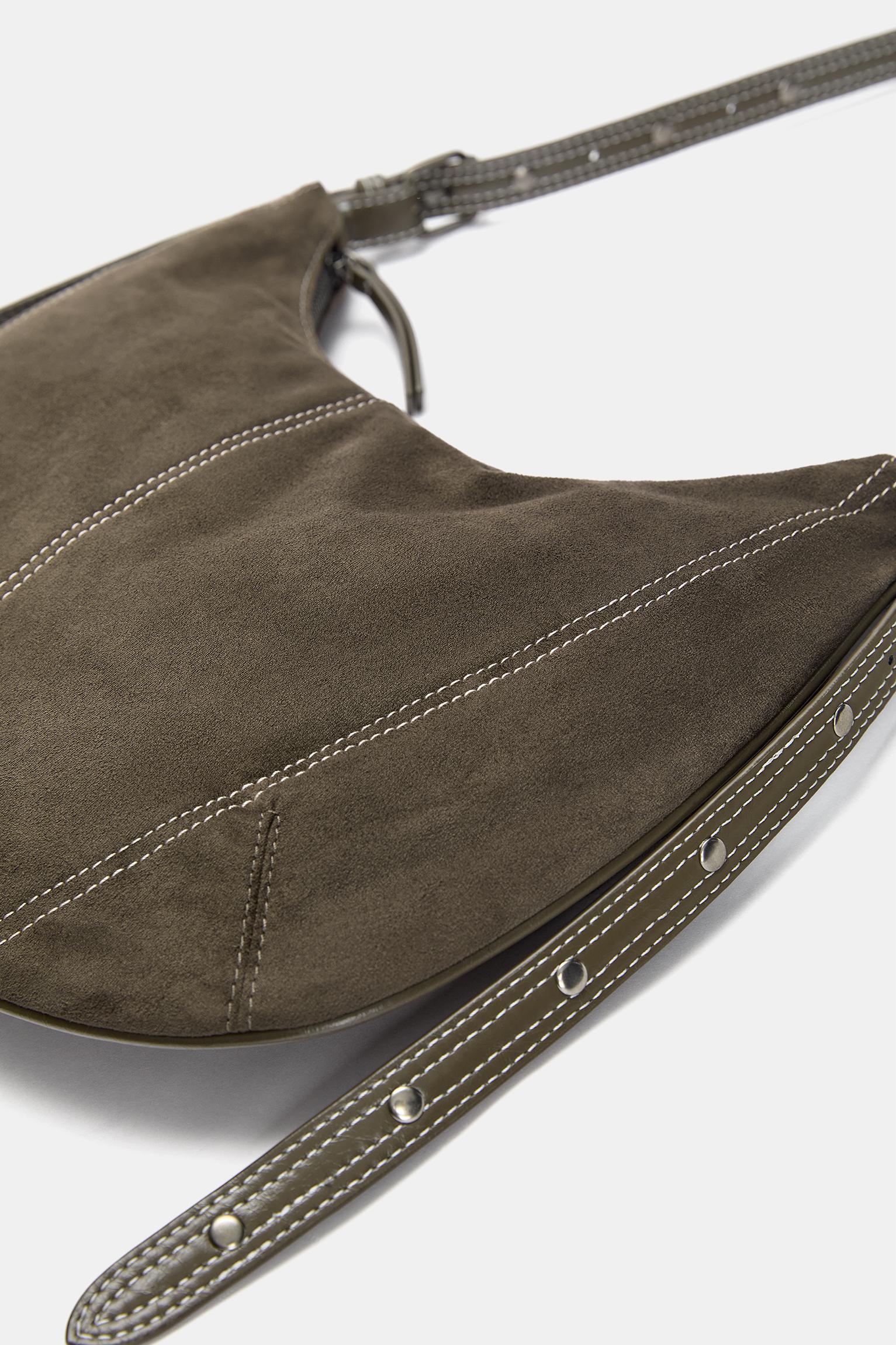 Crossbody bag with straps and topstitching Product Image