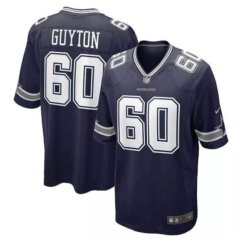 Men's Nike Tyler Guyton Navy Dallas Cowboys 2024 NFL Draft First Round Pick Player Game Jersey,  Product Image