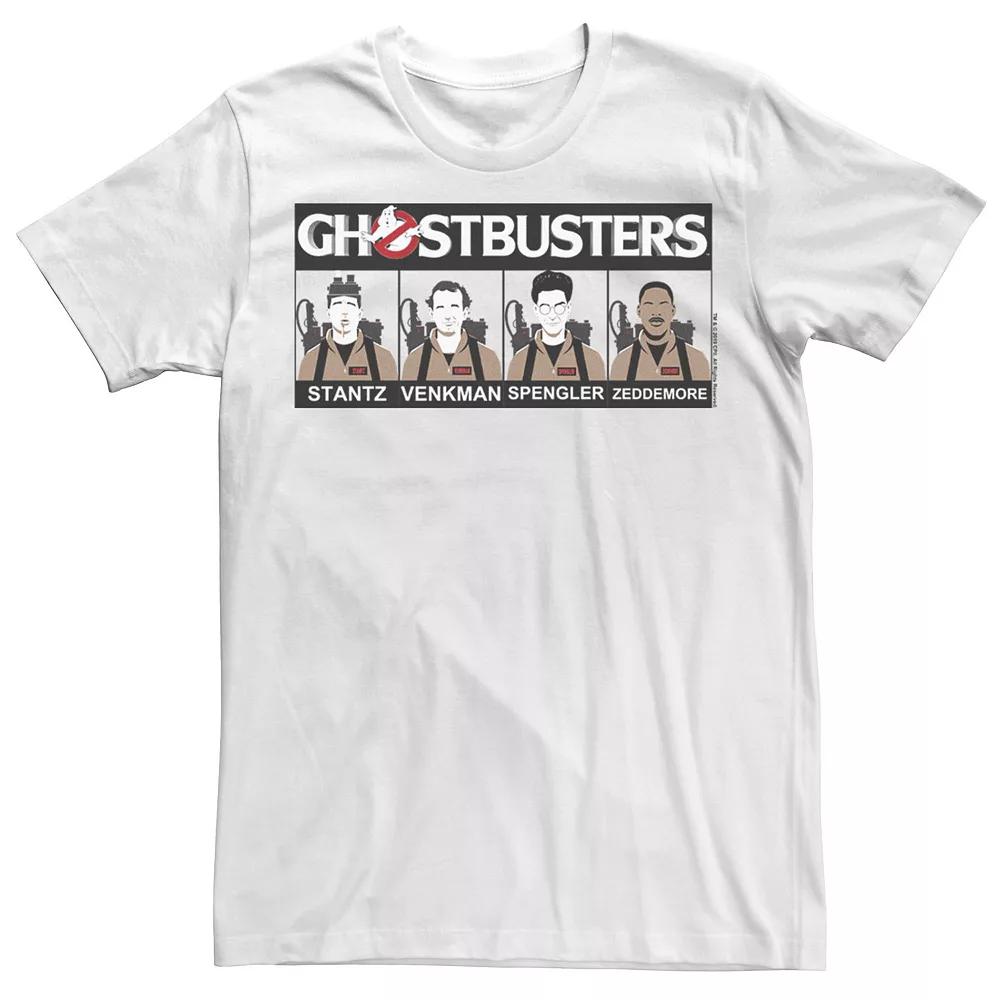 Big & Tall Ghostbusters Group Shot Line Up Tee, Men's,  Product Image