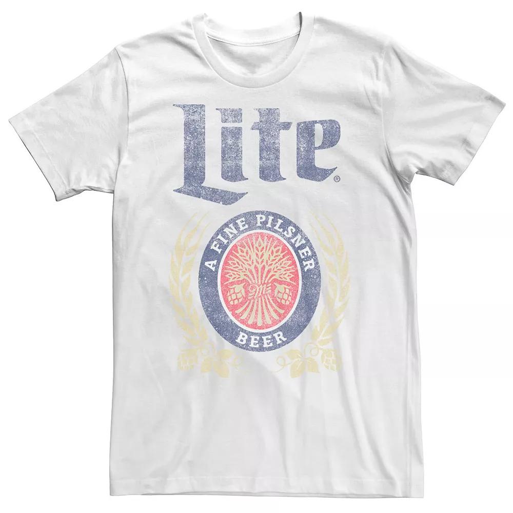 Big & Tall Miller Coors A Fine Plisner Beer Logo Tee, Men's,  Product Image