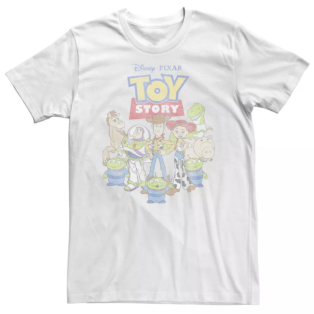 Big & Tall Disney / Pixar Toy Story Distressed Toy Group Tee, Men's,  Product Image
