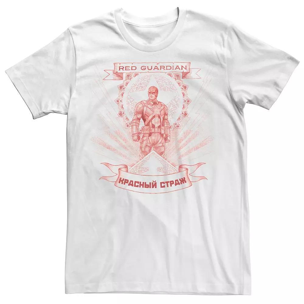 Men's Marvel Black Widow Red Guardian Red Hue Portrait Tee,  Product Image