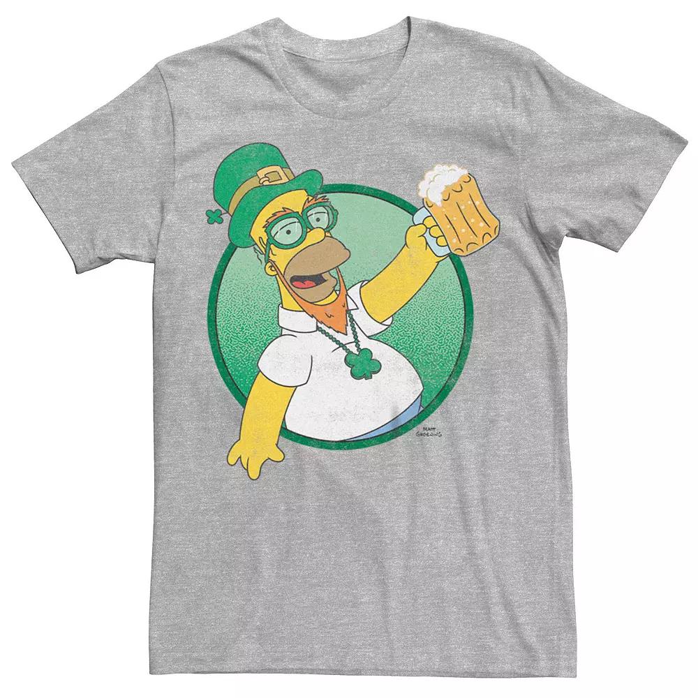 Big & Tall The Simpsons Homer Leprechaun Tee, Men's,  Product Image