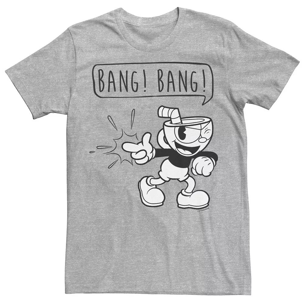 Men's The Cuphead Show Bang Bang Finger Gun Outline Tee,  Product Image
