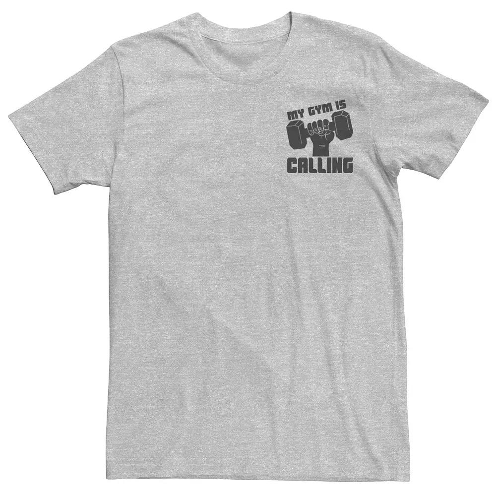 Men's My Gym Is Calling Left Chest Graphic Tee,  Product Image