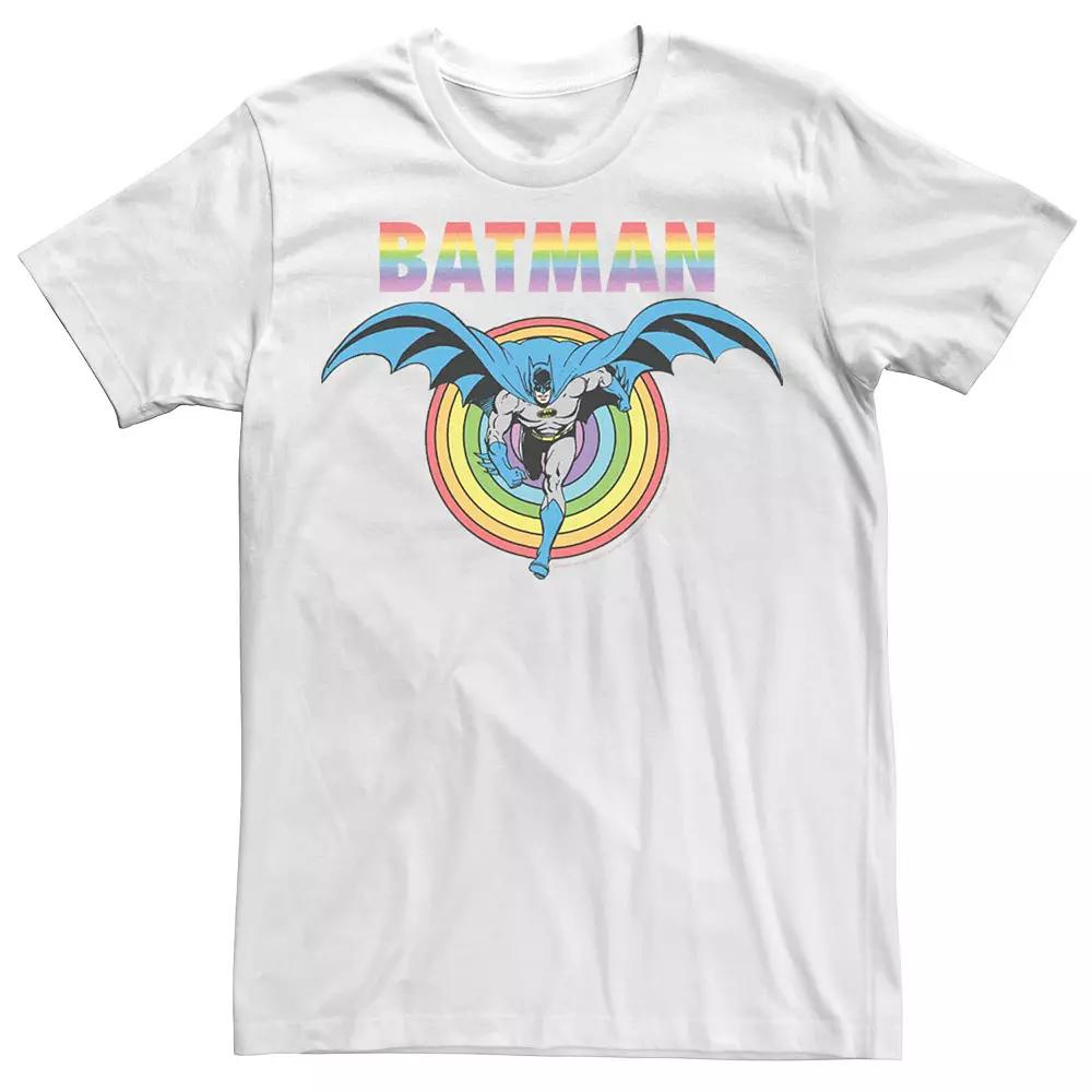 Adult DC Comics Pride Batman Rainbow Run Tee, Men's,  Product Image