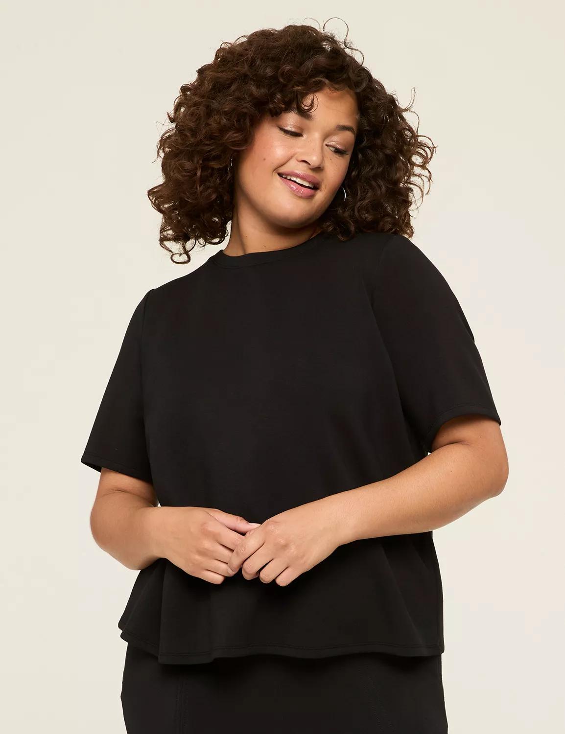 Journey Elbow-Sleeve Crew-Neck Top Product Image