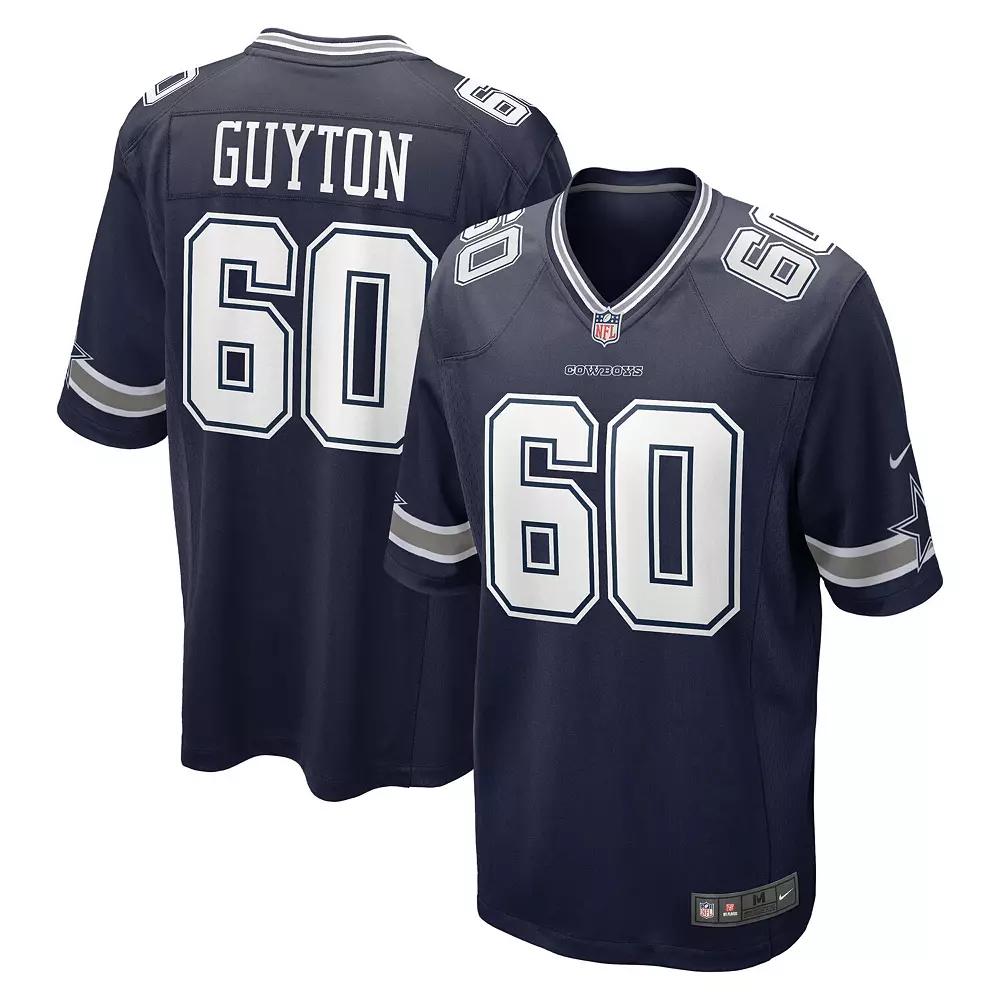 Men's Nike Tyler Guyton Navy Dallas Cowboys 2024 NFL Draft First Round Pick Player Game Jersey,  Product Image