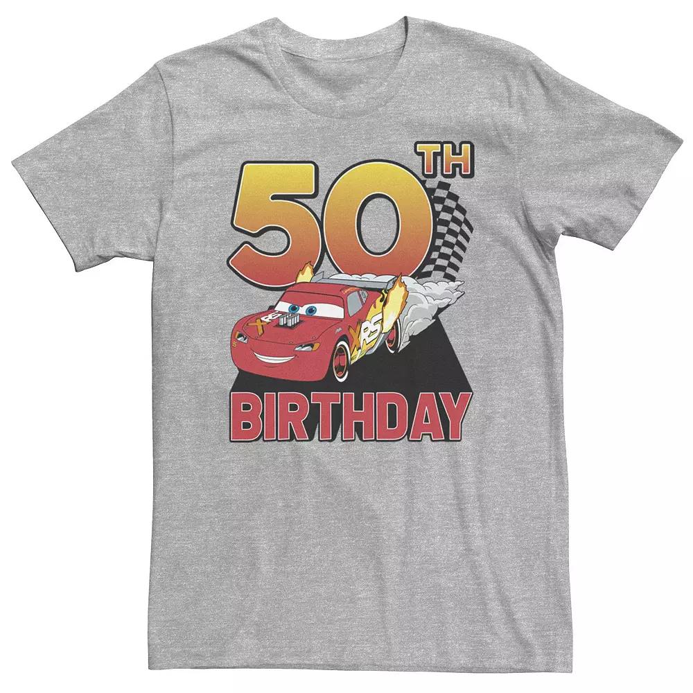 Big & Tall Disney / Pixar Cars 50th Birthday Racer Lightning McQueen Tee, Men's,  Product Image