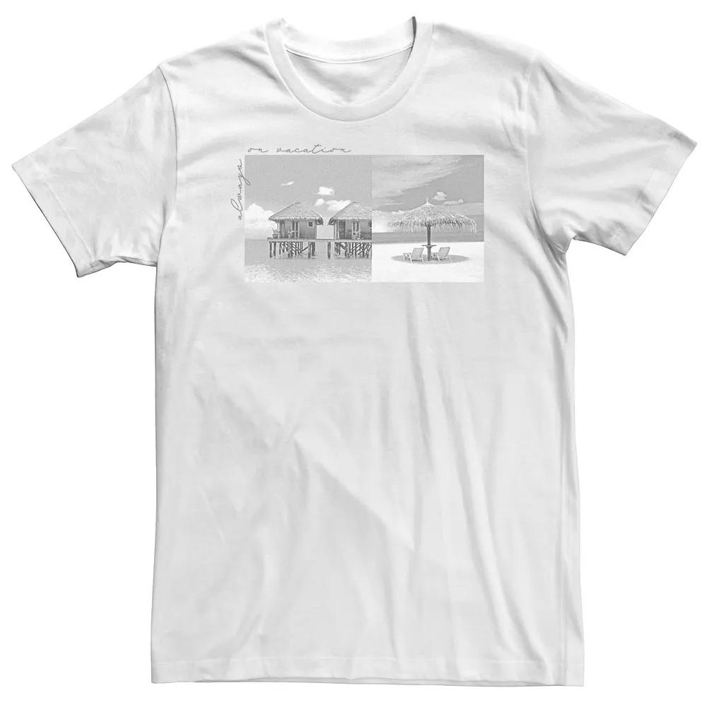 Big & Tall Always On Vacation Photo Real Tee, Mens Product Image