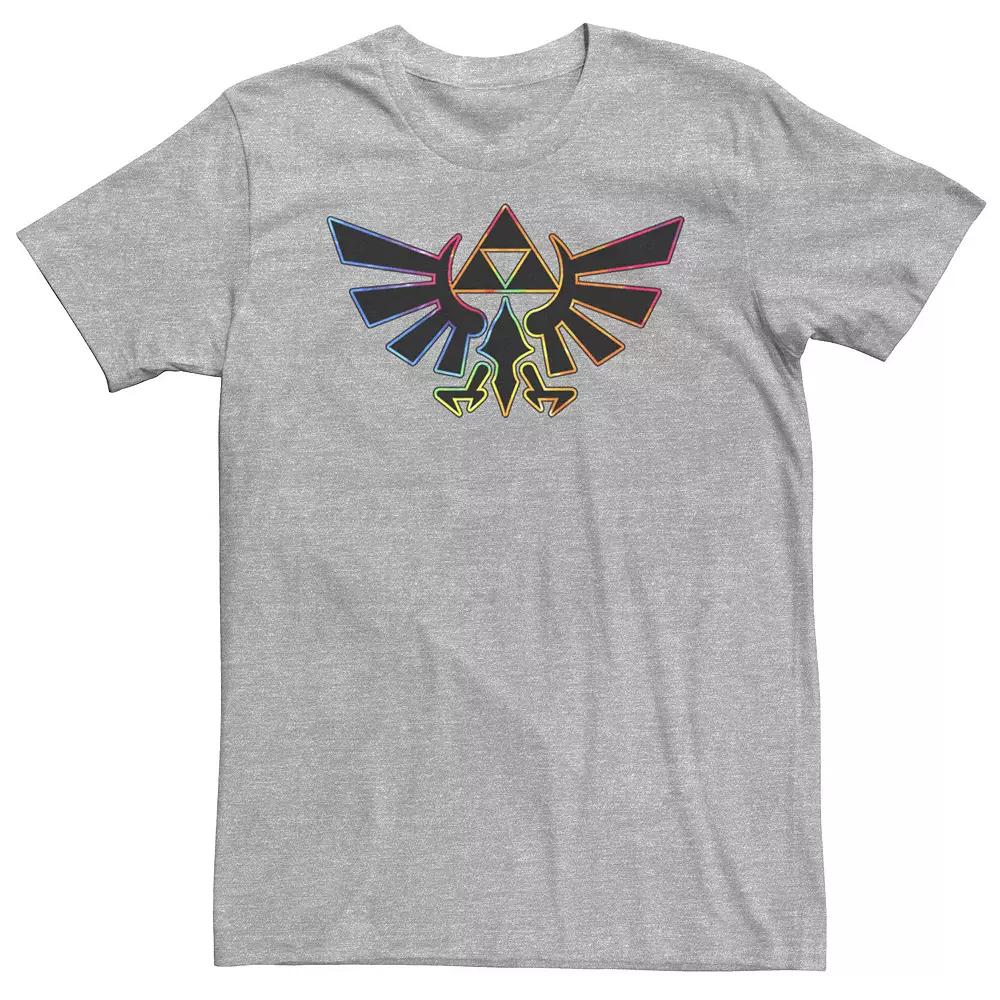 Big & Tall Zelda Hyrule Crest Tie Dye Outline Tee, Men's,  Product Image