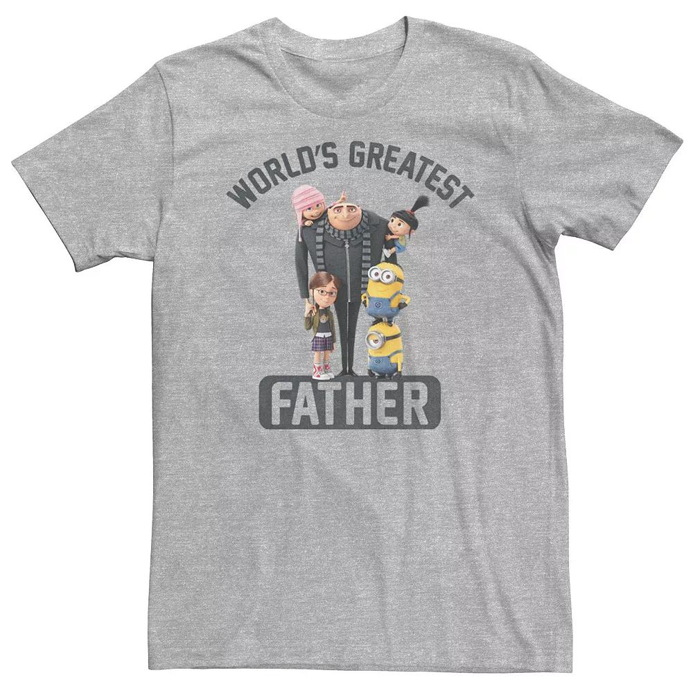 Big & Tall Despicable Me Minions Greatest Father Tee, Men's,  Product Image