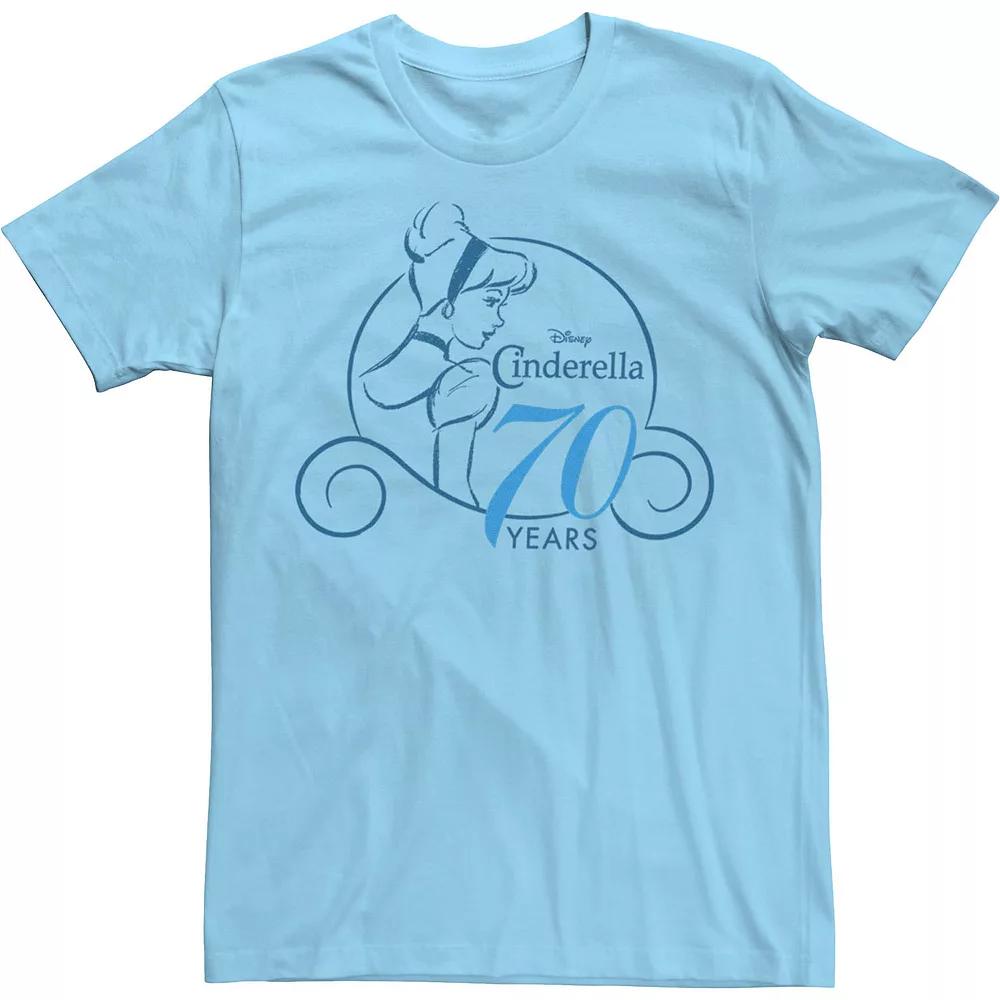 Disney's Cinderella Men's 70th Anniversary Simple Logo Tee,  Product Image