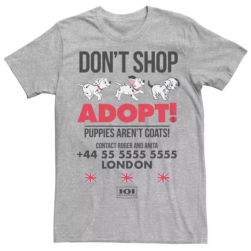 Disney's 101 Dalmatians Men's Don't Shop Adopt Ad Tee,  Product Image