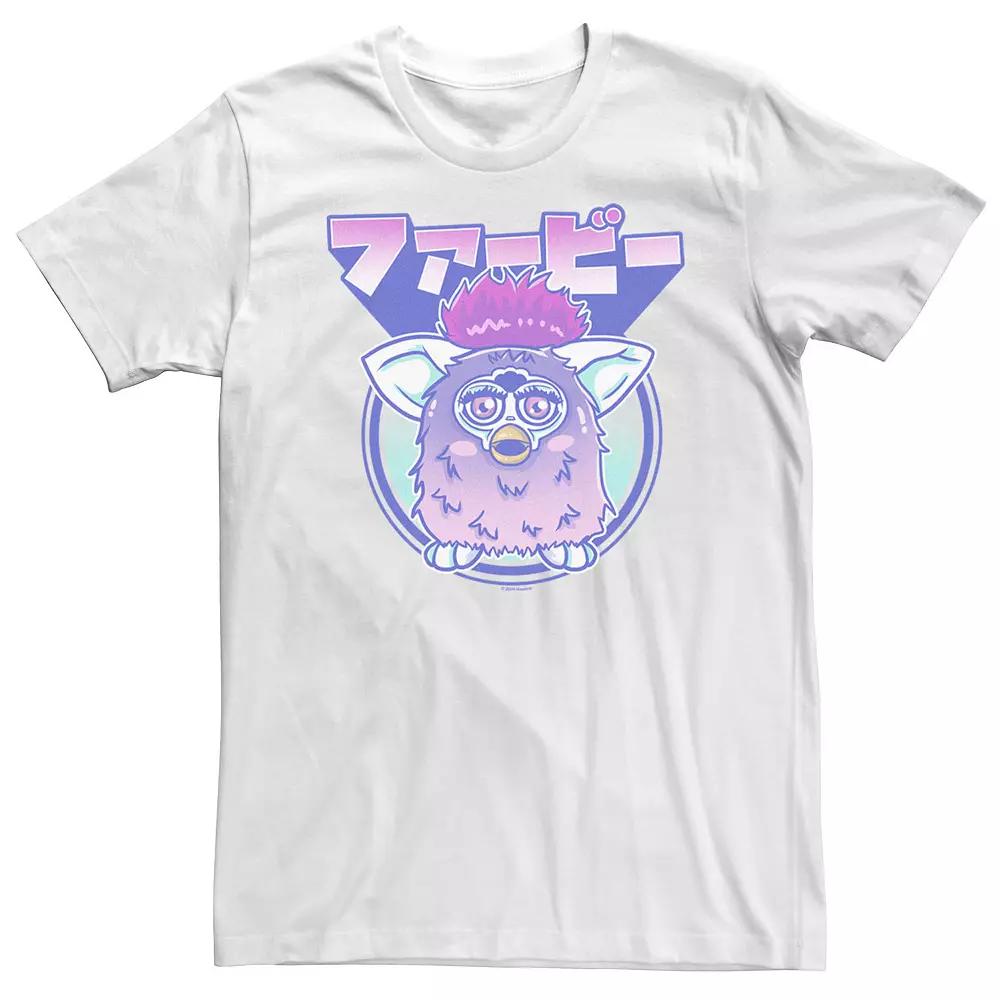 Big & Tall Furby Kanji Portrait Tee, Men's, Size: XXL Tall, White Product Image