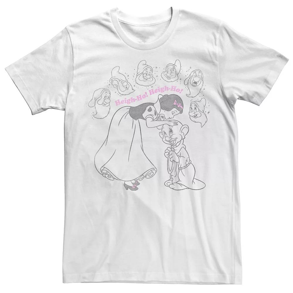 Disney's Snow White And The Seven Dwarfs Men's Heigh-Ho Line Art Tee,  Product Image