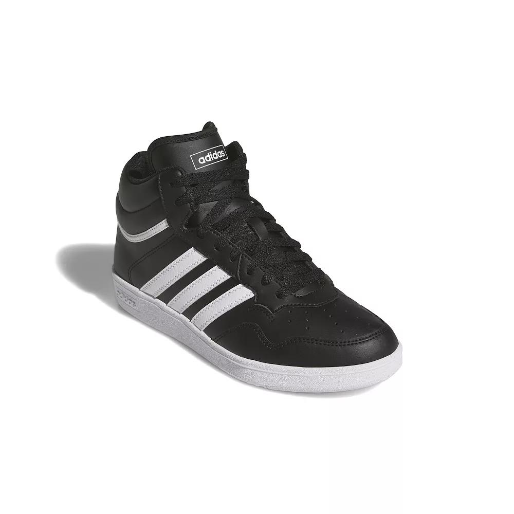 adidas Hoops 4.0 Women's Mid Top Basketball Shoes, Size: 6.5, Black White Black Product Image
