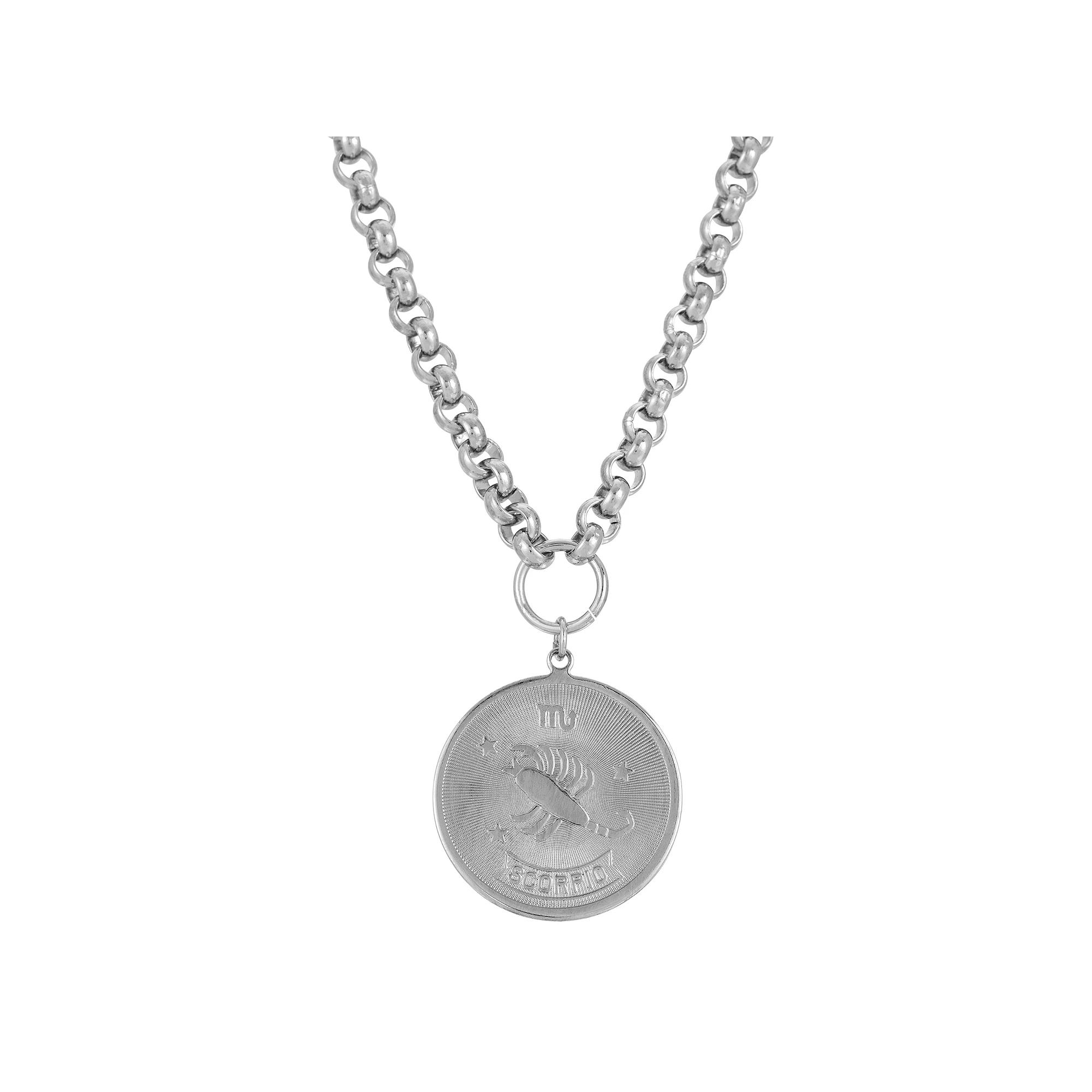 1928 Round Sagitarius Pendant Necklace, Womens, November Product Image