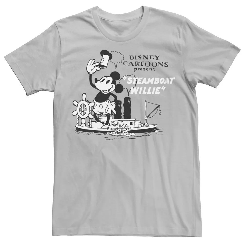 Disney's Mickey Mouse Men's Steamboat Willie Tee,  Product Image