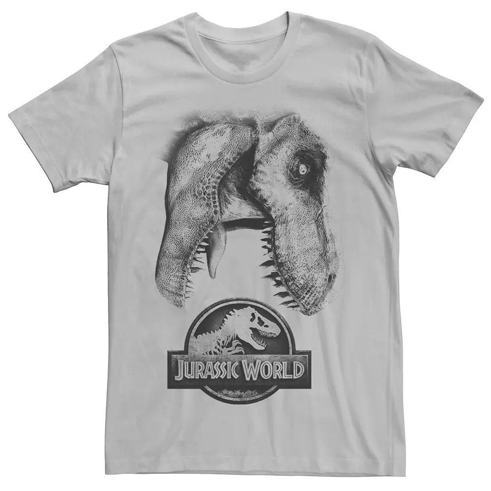 Men's Jurassic World Two T-Rex Icon Attack Grunge Tee,  Product Image