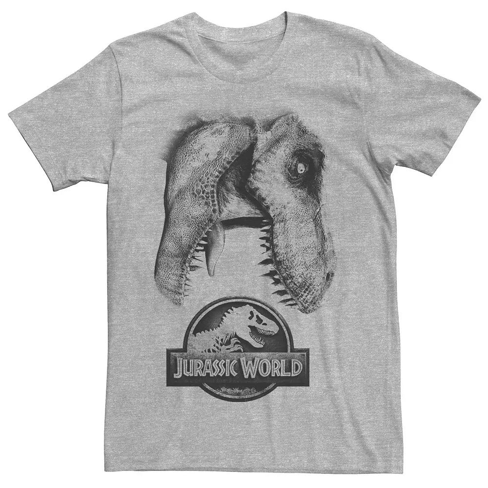 Men's Jurassic World Two T-Rex Icon Attack Grunge Tee,  Product Image
