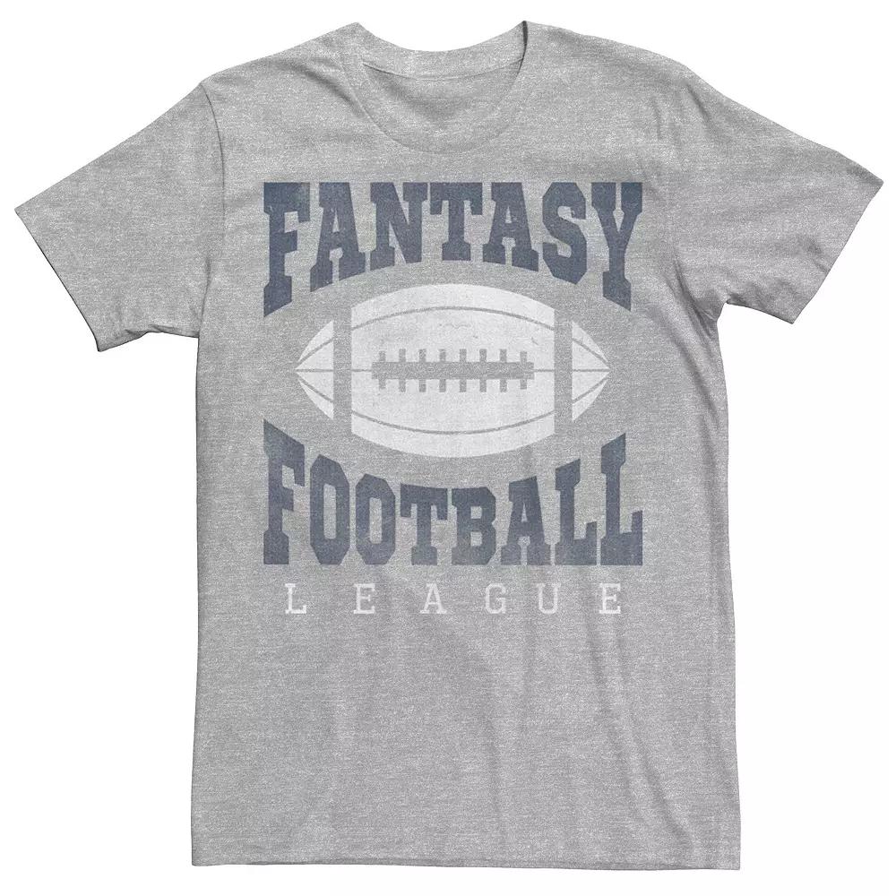 Menss Fantasy Football League Tee, Mens Athletic Grey Product Image