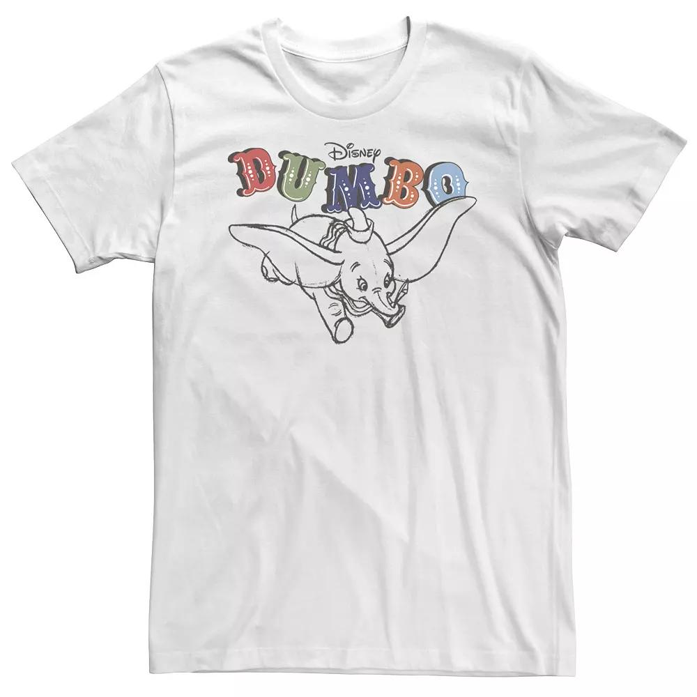 Big & Tall Disney Dumbo Retro Flying Circus Title Tee, Men's,  Product Image