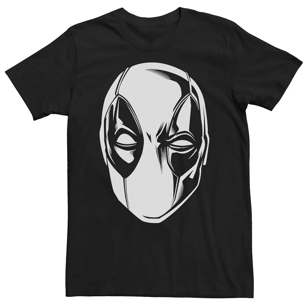 Men's Marvel Deadpool Black And White Mask Tee,  Product Image