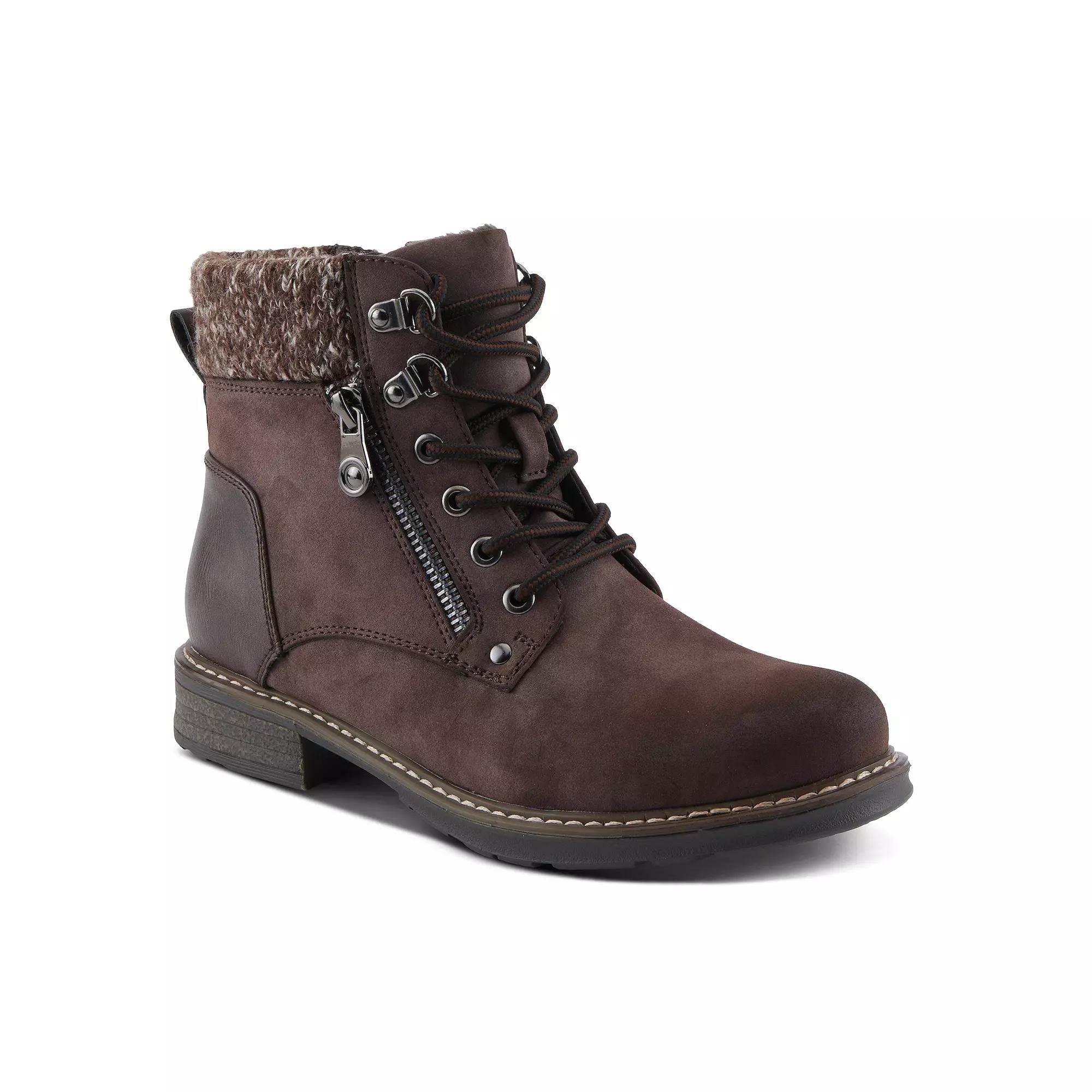 Patrizia Jadelyn Women's Heeled Knit Collar Ankle Boots, Size: 36, Brown Brown Product Image