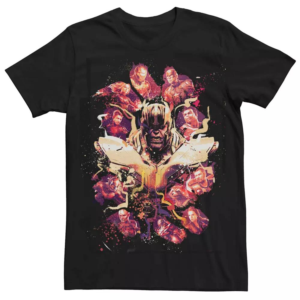 Men's Marvel Avengers Endgame Splatter Group Shot Tee,  Product Image
