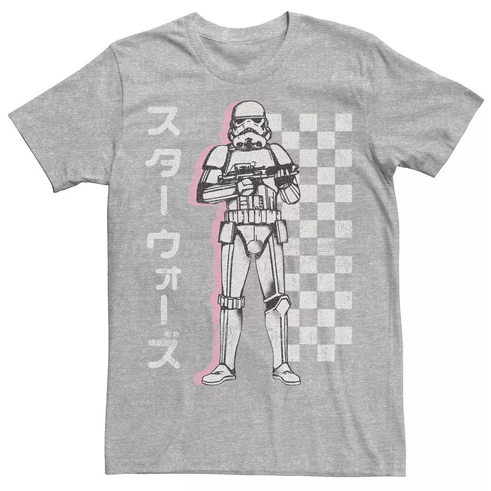 Men's Star Wars Stormtrooper Checkered Kanji Tee,  Product Image