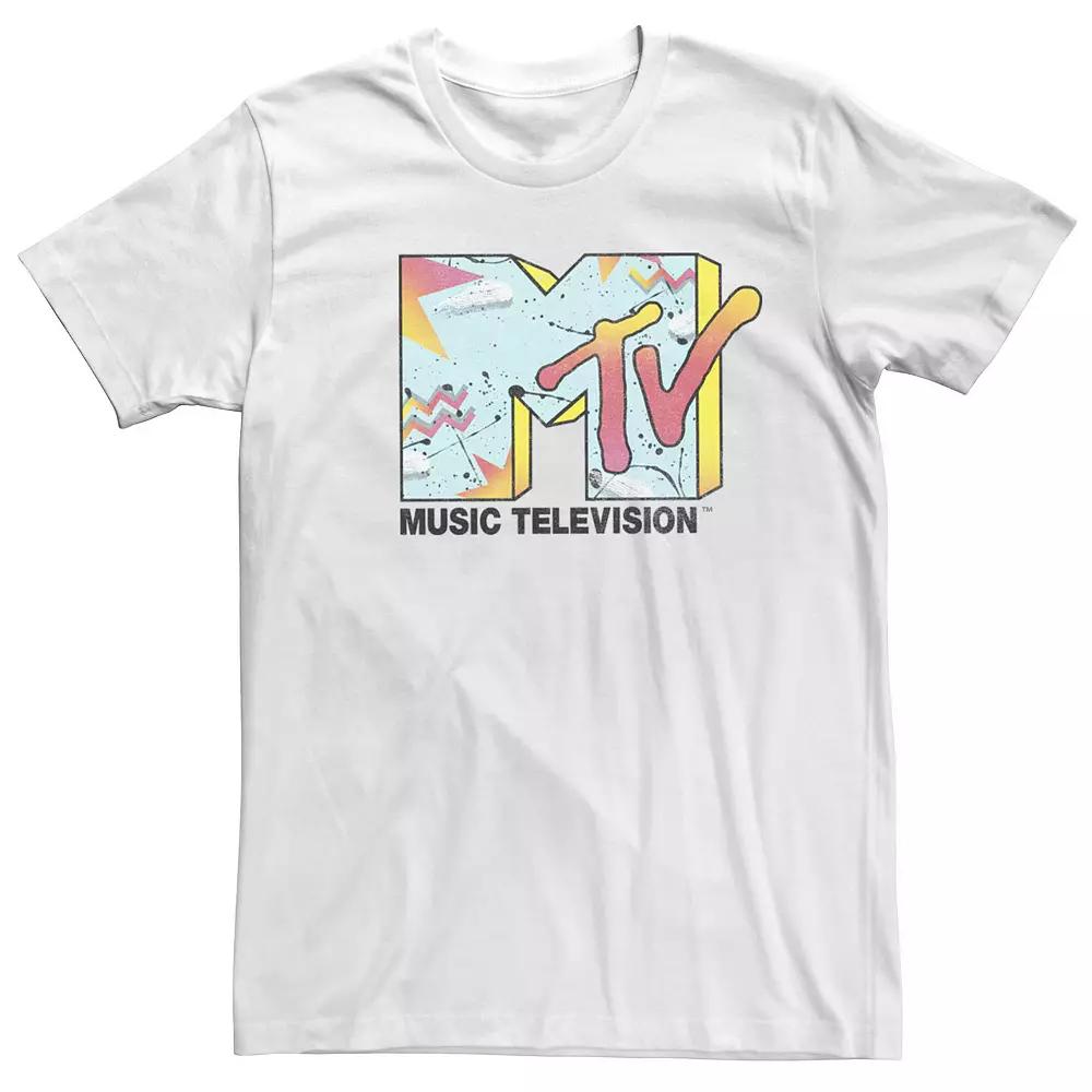 Men's MTV Retro 80's Logo Short Sleeve Tee,  Product Image