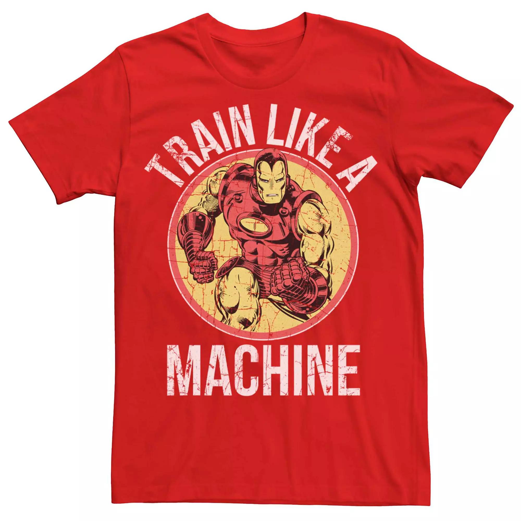 Men's Marvel Iron Man Train Like A Machine Tee,  Product Image