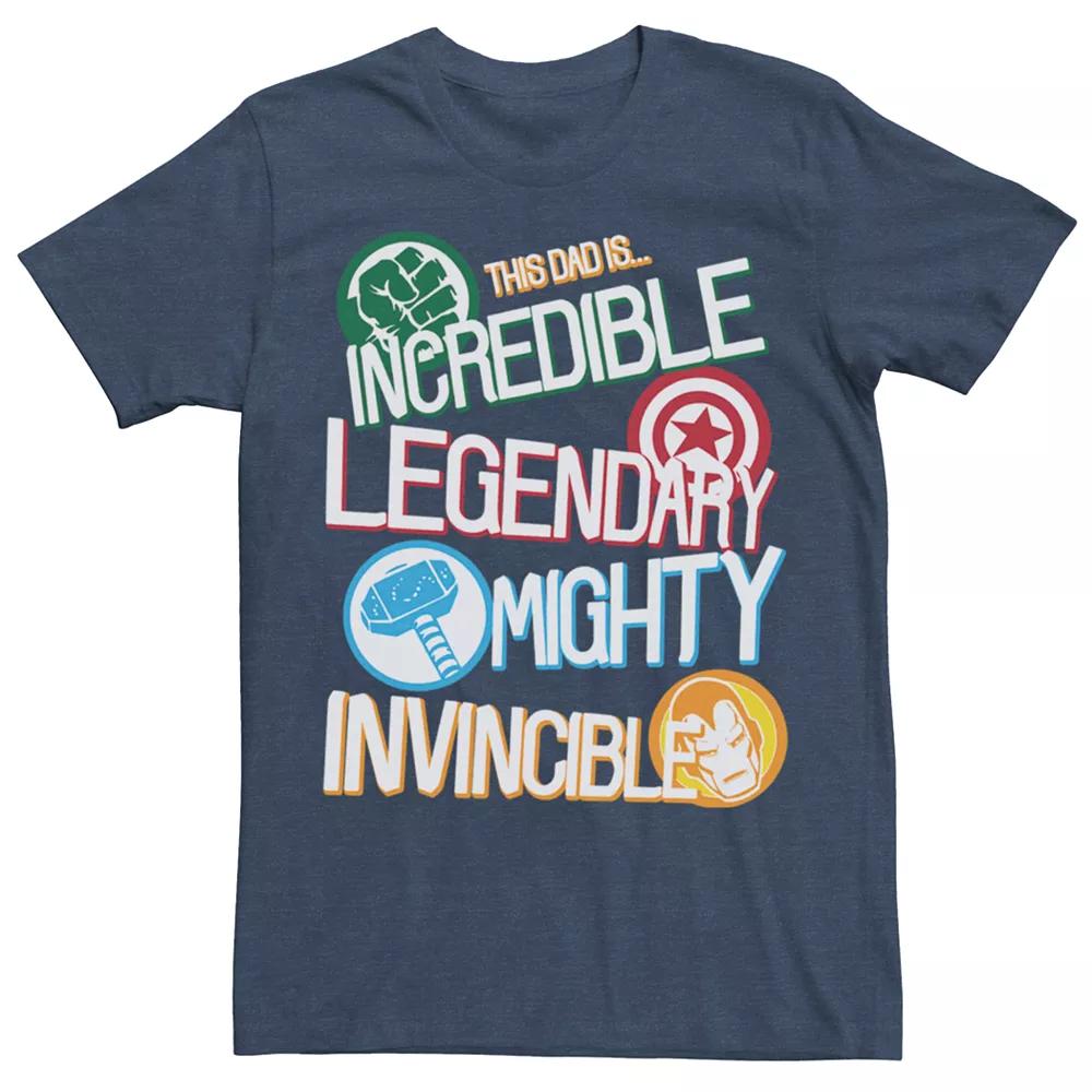 Men's Marvel Comics Retro Dad Hero Strengths Tee,  Product Image