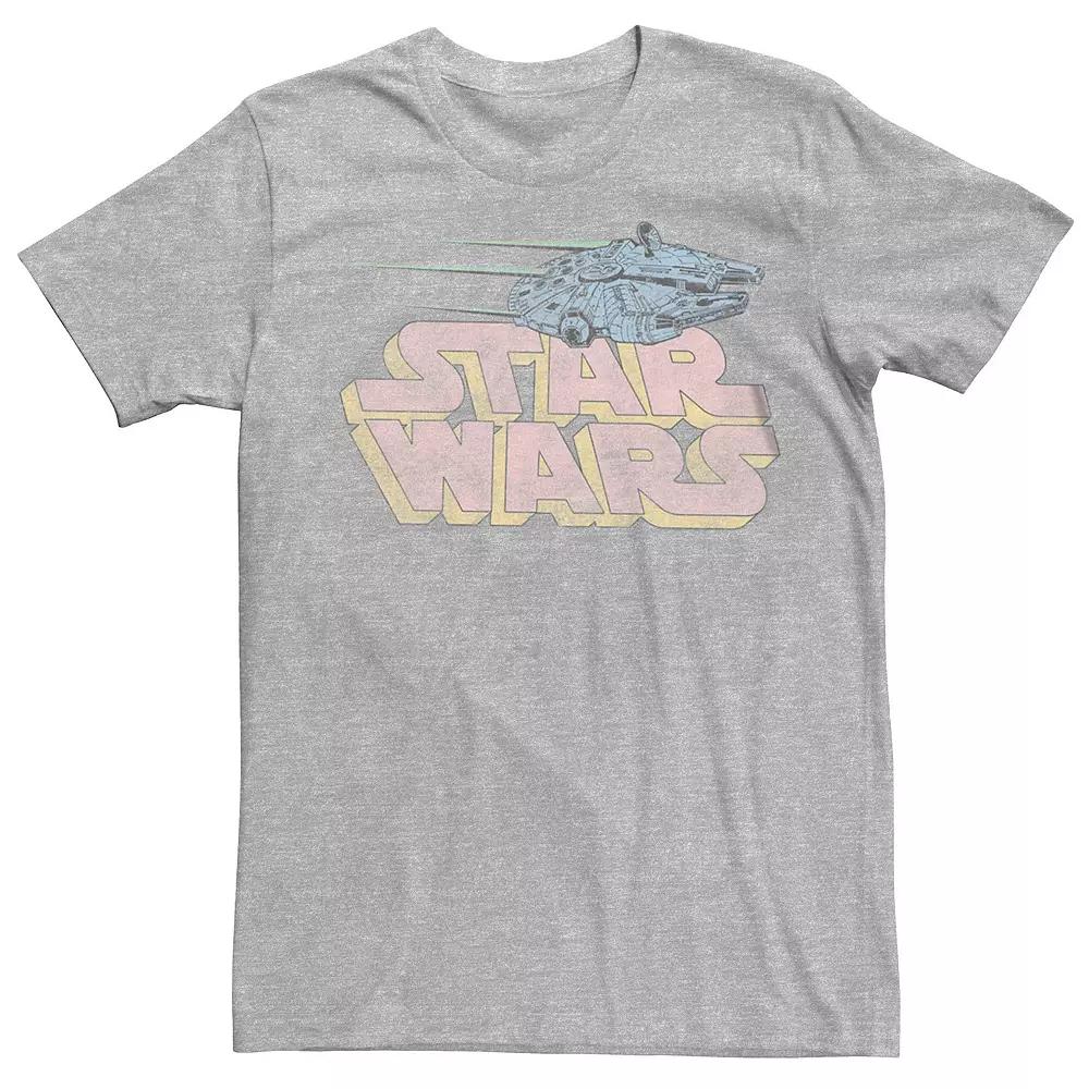 Men's Star Wars Millennium Falcon Pink Logo Tee,  Product Image