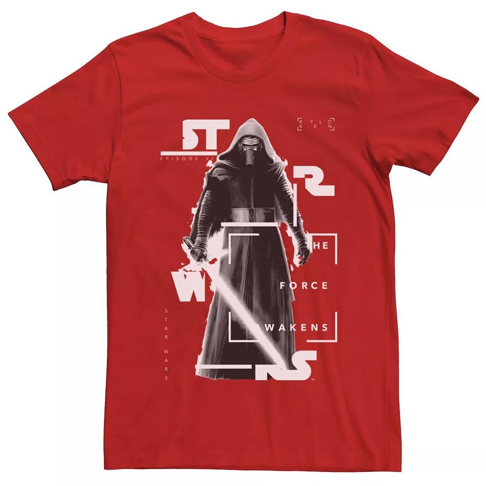 Men's Star Wars The Force Awakens Kylo Ren Fragment Portrait Tee,  Product Image