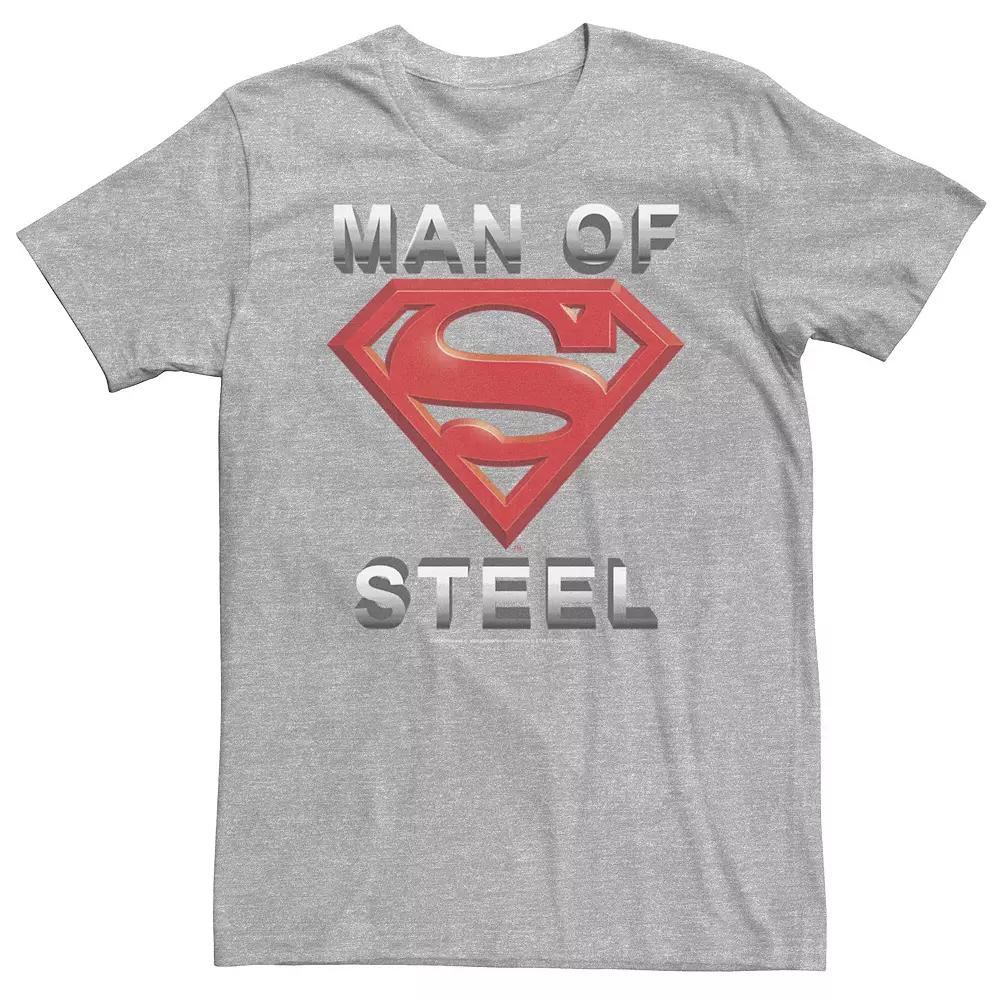 Big & Tall DC Comics Superman Man Of Steel 3D Logo Tee, Men's,  Product Image