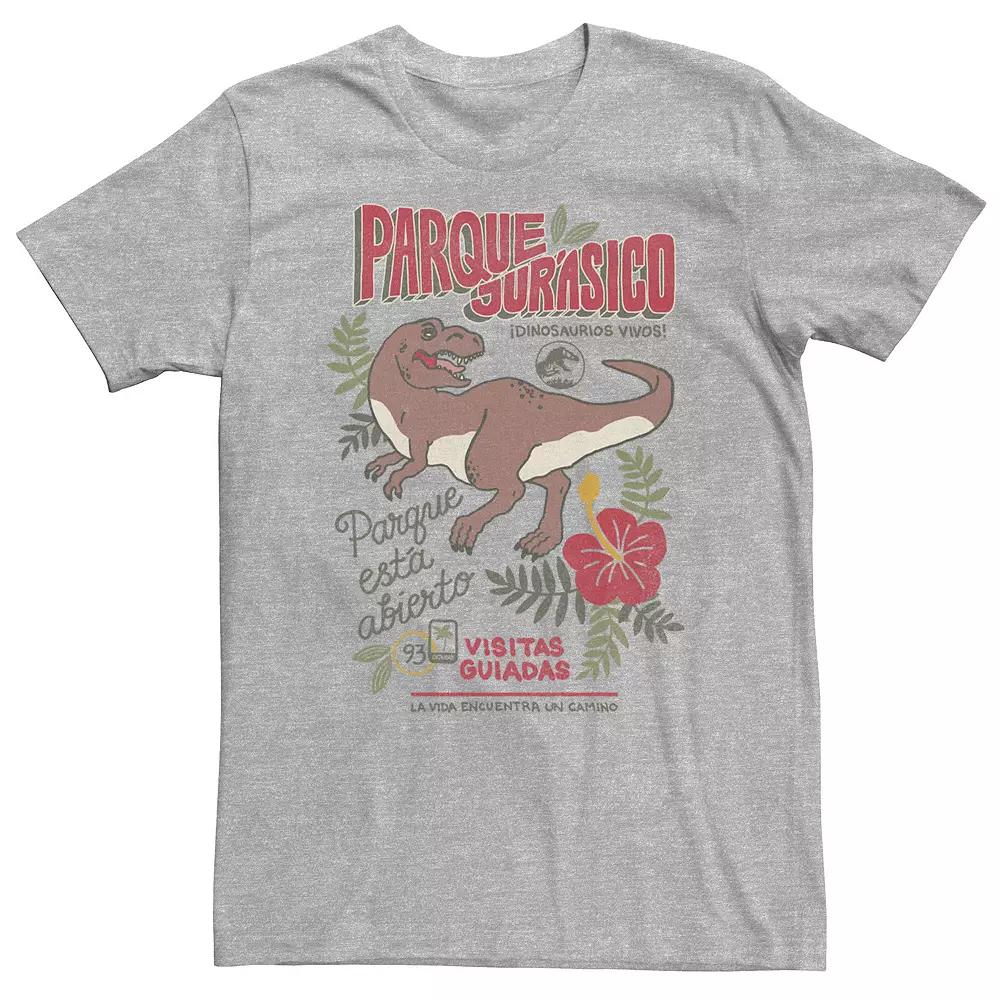 Big & Tall Jurassic Park Spanish Opening Day Poster Tee, Men's,  Product Image